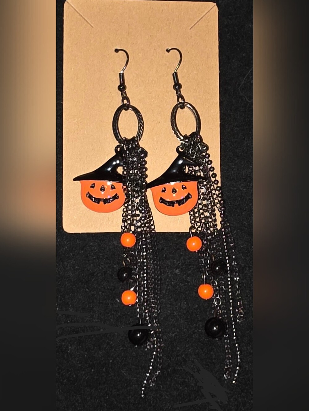 Halloween Jack-O-Lantern Earrings